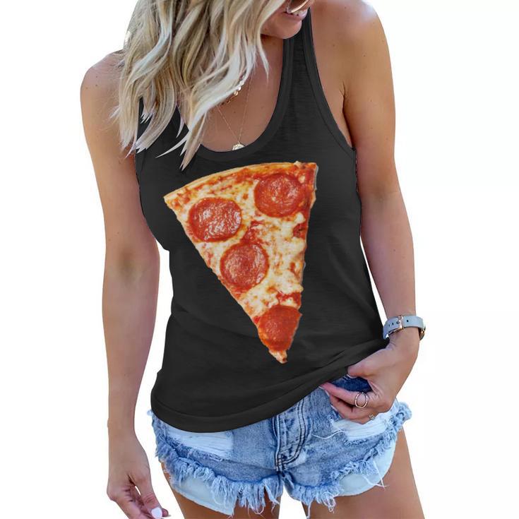 Slice Of Pepperoni Pizza Women Flowy Tank