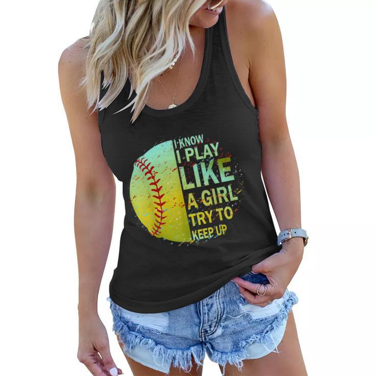 Softball Shirts For Girls | Softball Tshirt Women Flowy Tank