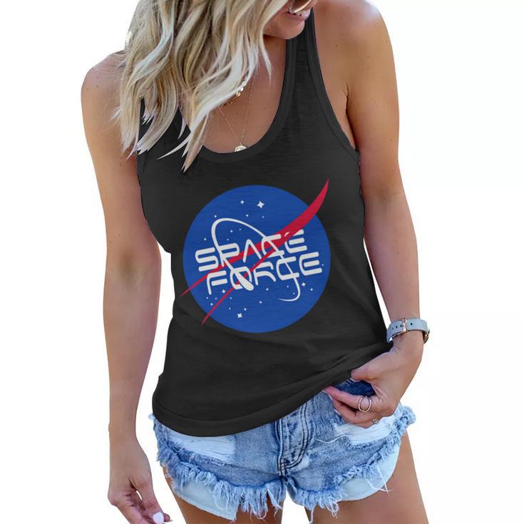 Space Force Usa United States Logo Women Flowy Tank