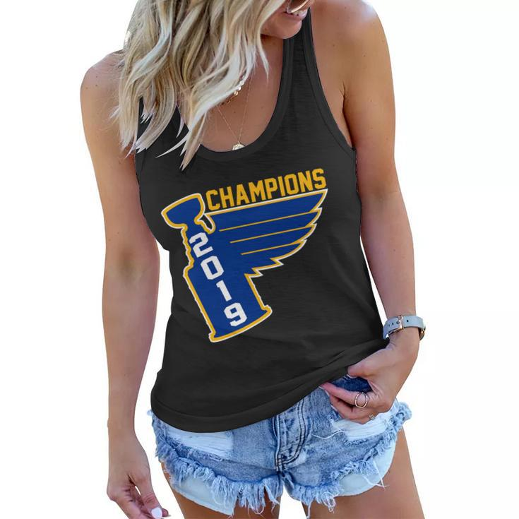 St Louis Hockey 2019 Champions Tshirt Women Flowy Tank