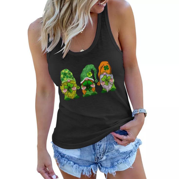 St Patricks Day St Patricks Day Gnome Irish Gnome Women Flowy Tank