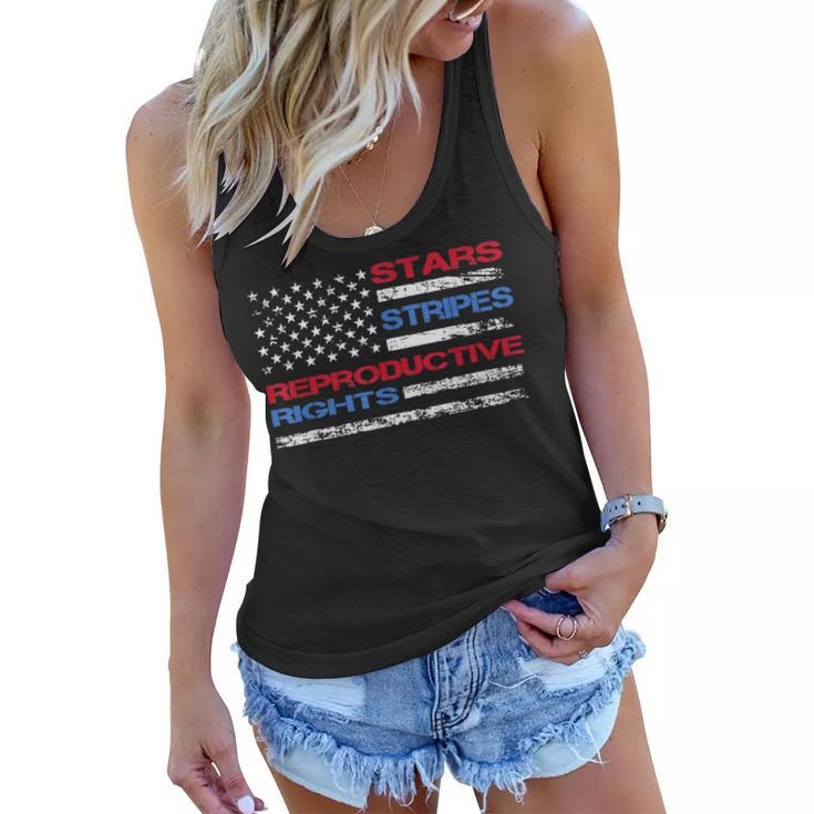 Stars Stripes & Reproductive Rights 4Th Of July Equal Rights  Women Flowy Tank