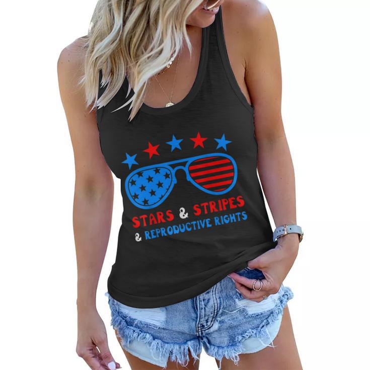 Stars Stripes Reproductive Rights Patriotic 4Th Of July V3 Women Flowy Tank
