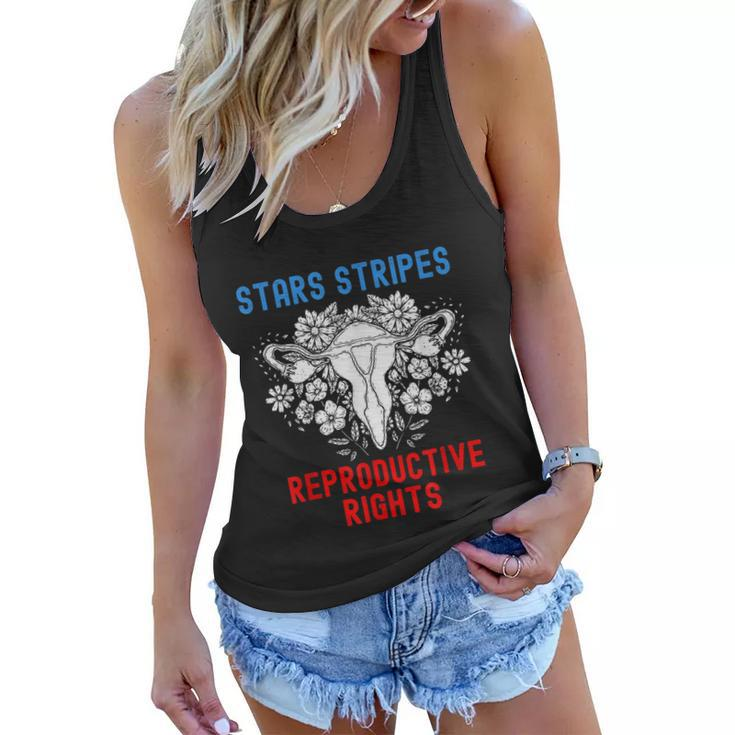Stars Stripes Reproductive Rights Patriotic 4Th Of July V4 Women Flowy Tank