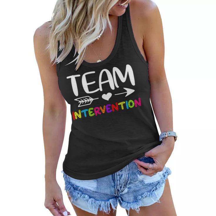 Team Intervention - Intervention Teacher Back To School Women Flowy Tank