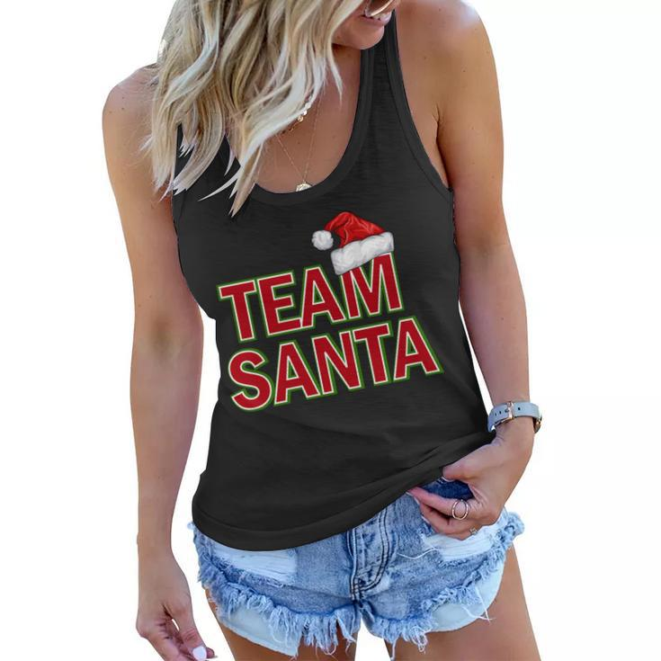 Team Santa Logo Tshirt Women Flowy Tank