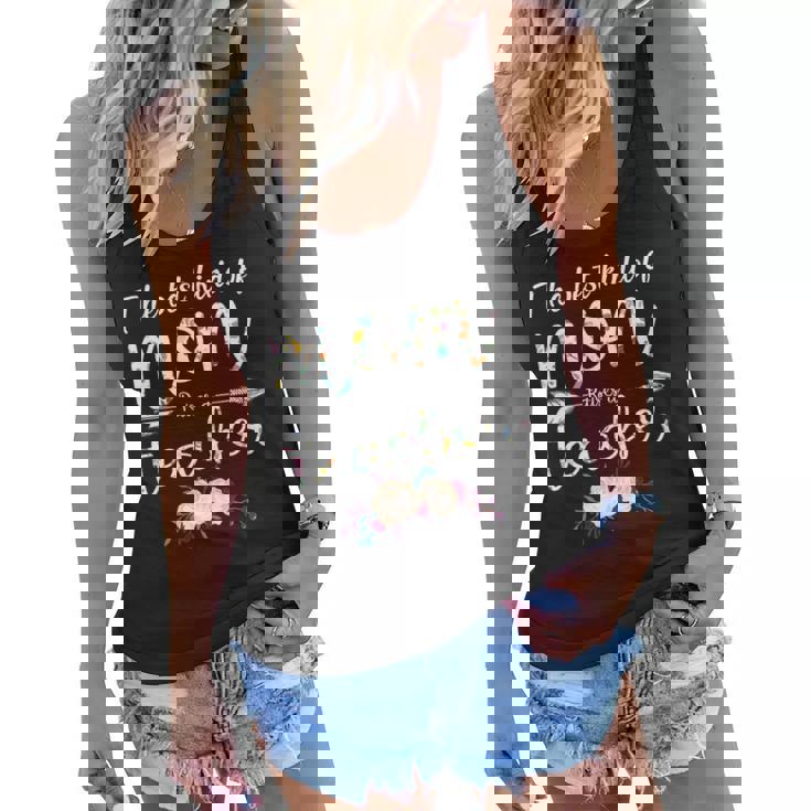 The Best Kind Of Mom Raises A Teacher Women Flowy Tank