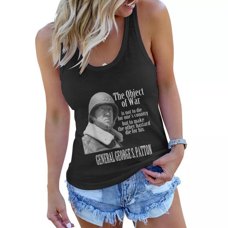 The Object Of War General George S Patton Women Flowy Tank