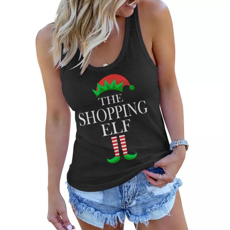 The Shopping Elf Family Matching Christmas Tshirt Women Flowy Tank