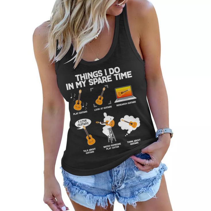 Things I Do In My Spare Time Guitar Fan Tshirt Women Flowy Tank