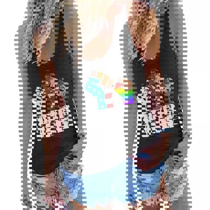 Together We Rise Unity T-Shirt Graphic Design Printed Casual Daily Basic Women Flowy Tank