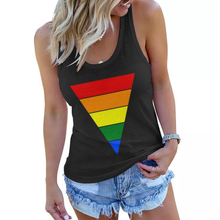 Triangular Lgbt Gay Pride Lesbian Bisexual Ally Quote V2 Women Flowy Tank
