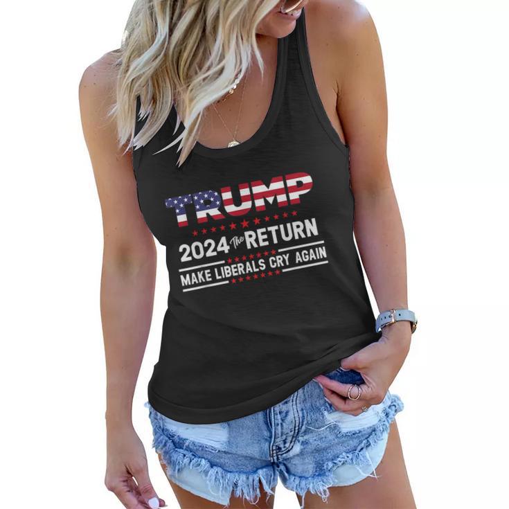 Trump 2024 Impeach Biden 2024 Election Trump Trump  Women Flowy Tank