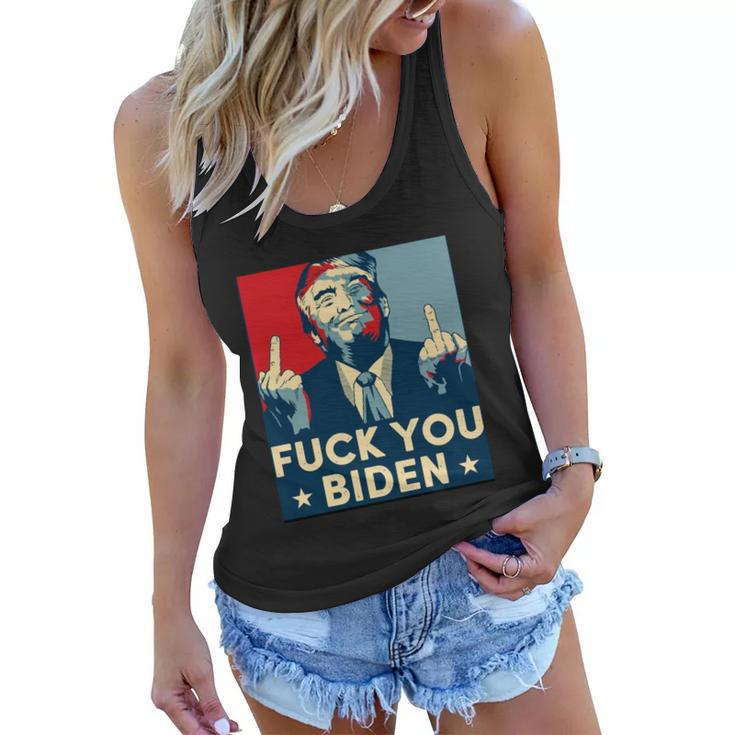 Trump Hope Design Fuck You Biden Tshirt Women Flowy Tank