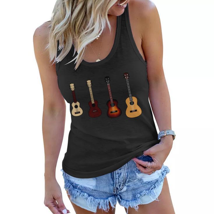 Ukulele Quad Women Flowy Tank