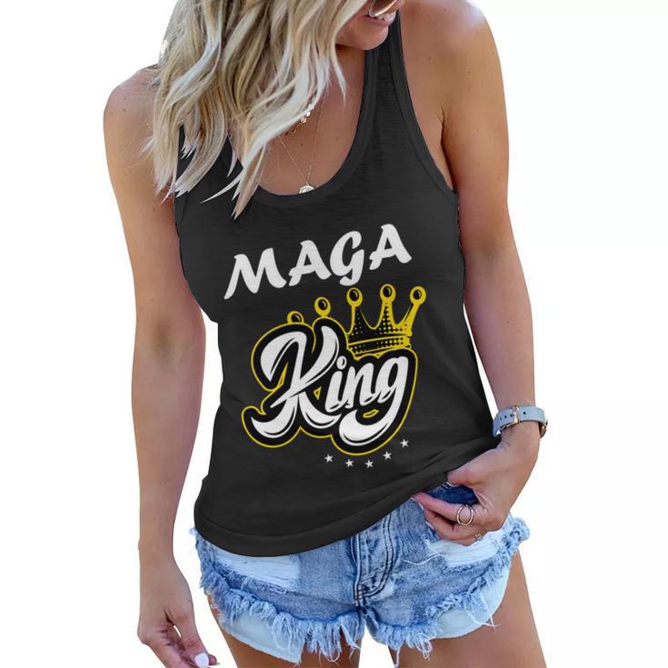 Ultra Maga King Crown Usa Trump 2024 Anti Biden Tshirt Women Flowy Tank