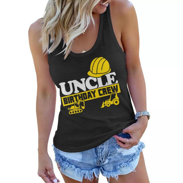 Uncle Birthday Crew Construction Party Graphic Design Printed Casual Daily Basic Women Flowy Tank