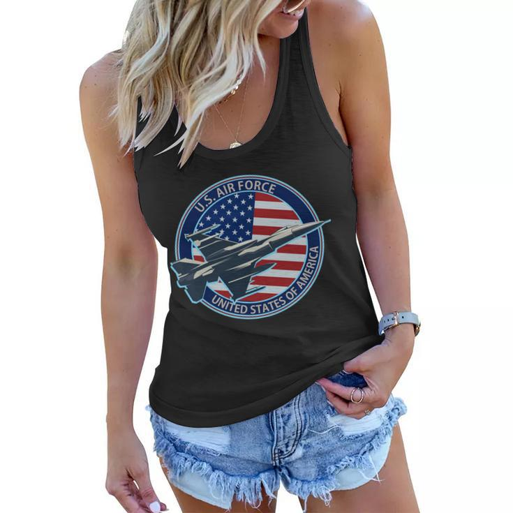 United States Air Force Logo Tshirt Women Flowy Tank