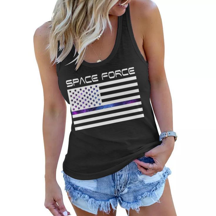 Us Space Force Flag Women Flowy Tank