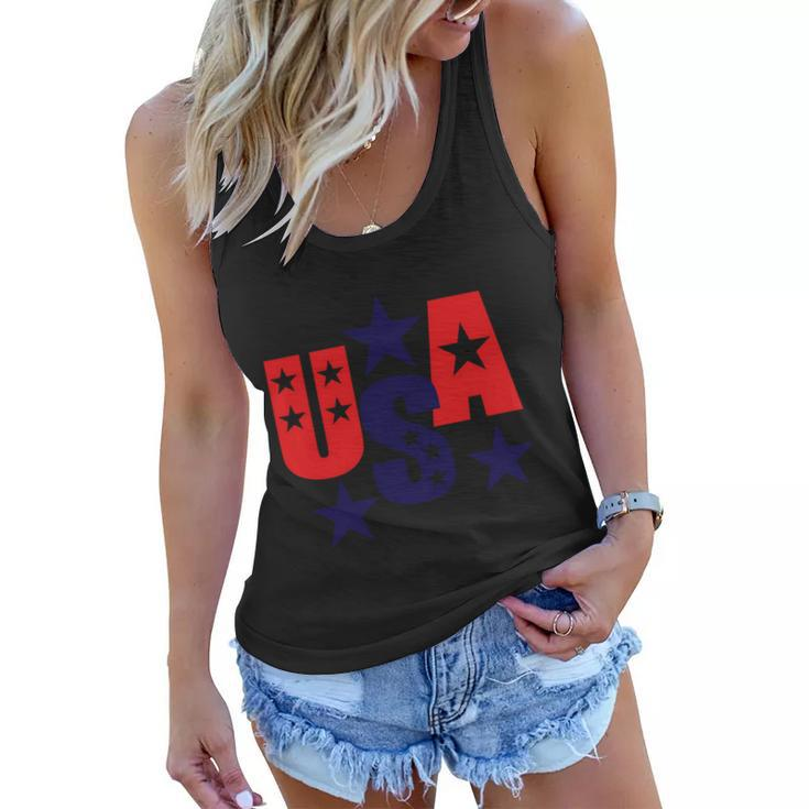 Usa 4Th Of July Independence Day Patriotic Women Flowy Tank