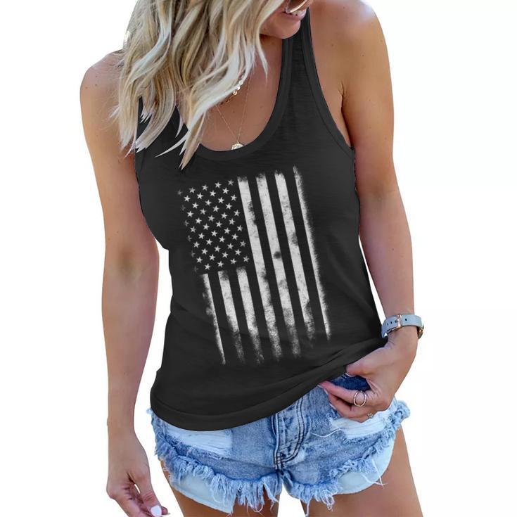 Usa Flag American Flag United States Patriotic 4Th Of July Cute Gift Women Flowy Tank