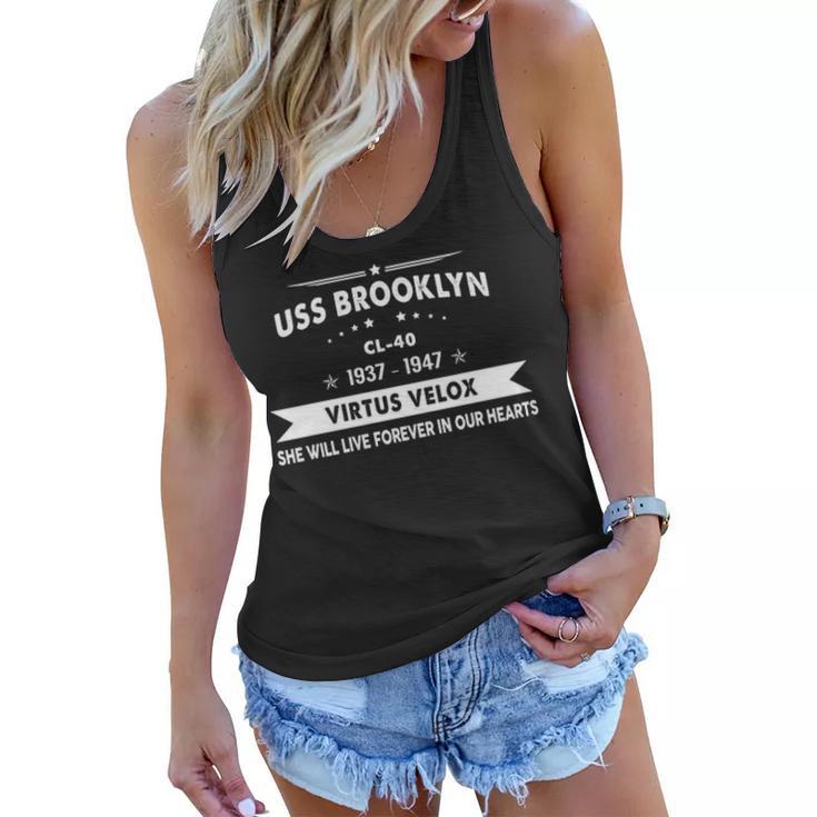 Uss Brooklyn Cl  Women Flowy Tank