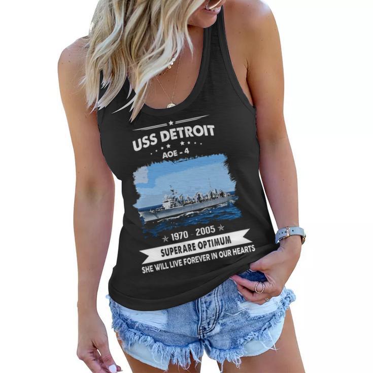 Uss Detroit Aoe  Women Flowy Tank