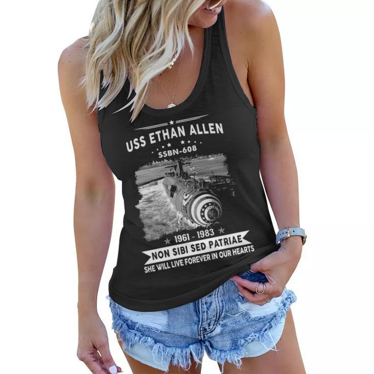 Uss Ethan Allen Ssbn  Women Flowy Tank