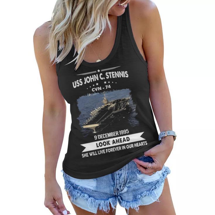 Uss John C Stennis Cvn  V2 Women Flowy Tank