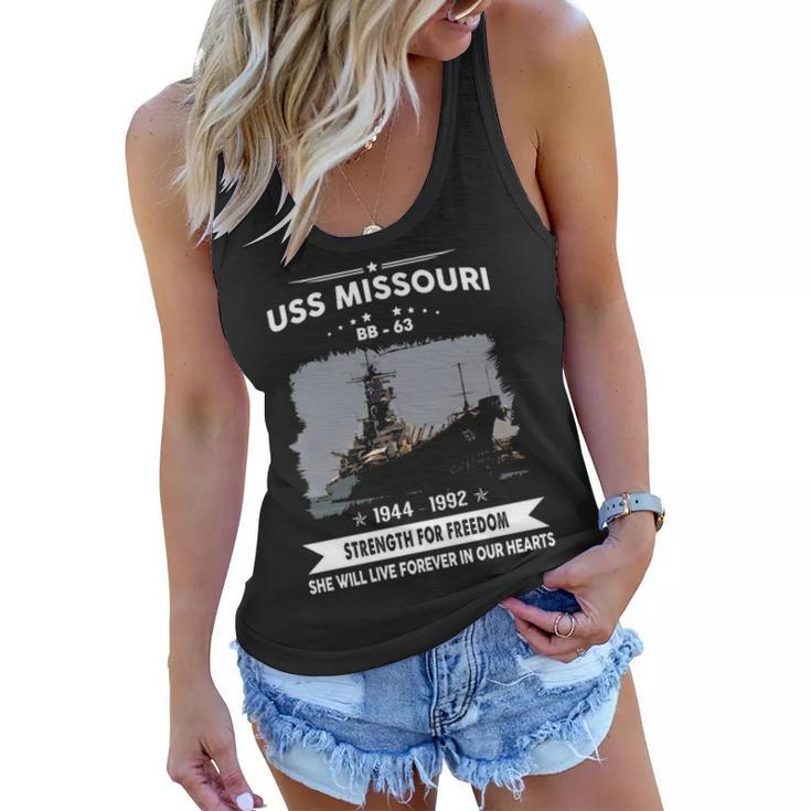 Uss Missouri Bb  Women Flowy Tank