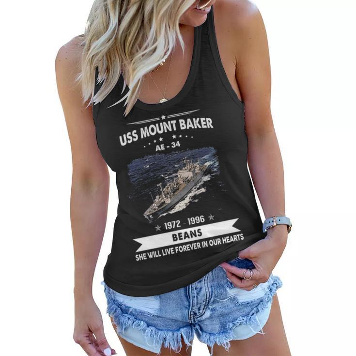 Uss Mount Baker Ae 34 Ae34 Uss Mt Baker Women Flowy Tank