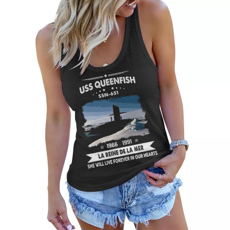 Uss Queenfish Ssn  Women Flowy Tank