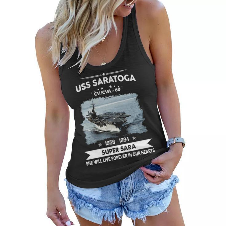 Uss Saratoga Cv 60 Cva V2 Women Flowy Tank