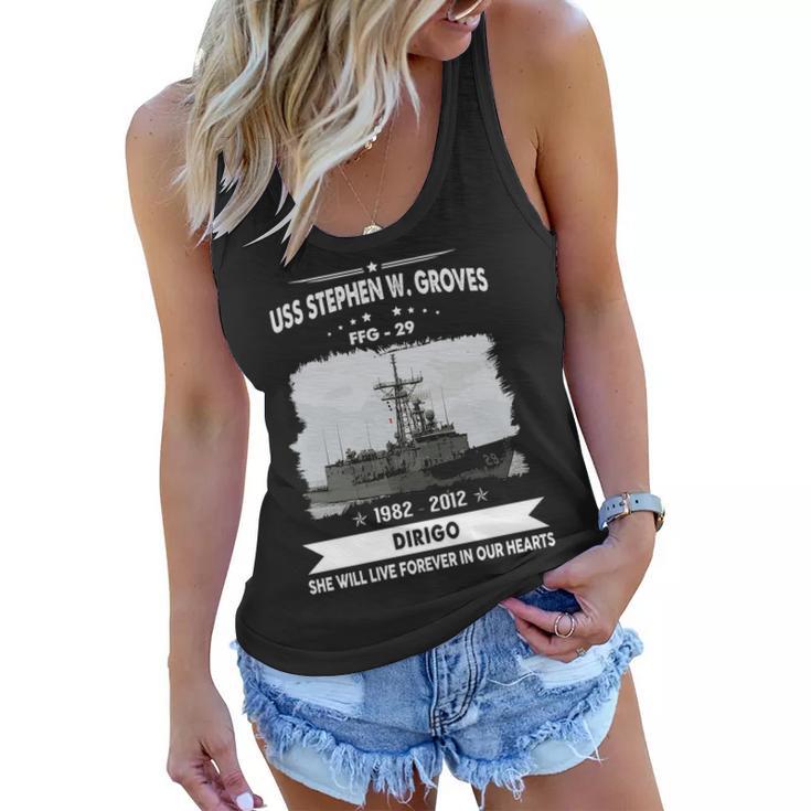 Uss Stephen W Groves Ffg  Women Flowy Tank