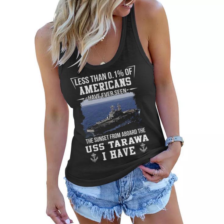 Uss Tarawa Lha 1 Sunset Women Flowy Tank