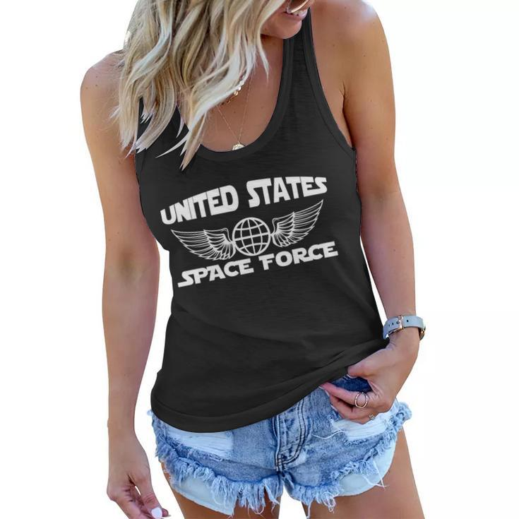 Ussf United States Space Force Logo Women Flowy Tank