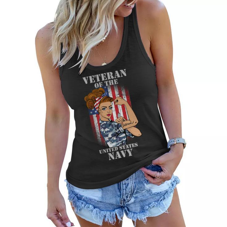Veteran Of The United States Navy Women Tshirt Women Flowy Tank