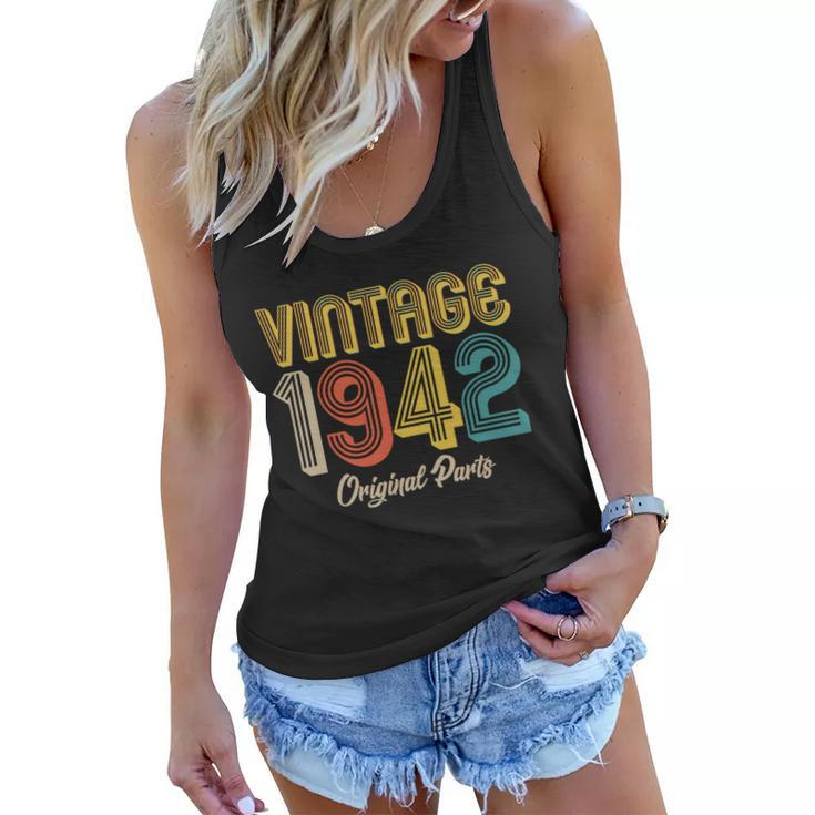 Vintage 1942 Original Parts 80Th Birthday V2 Women Flowy Tank