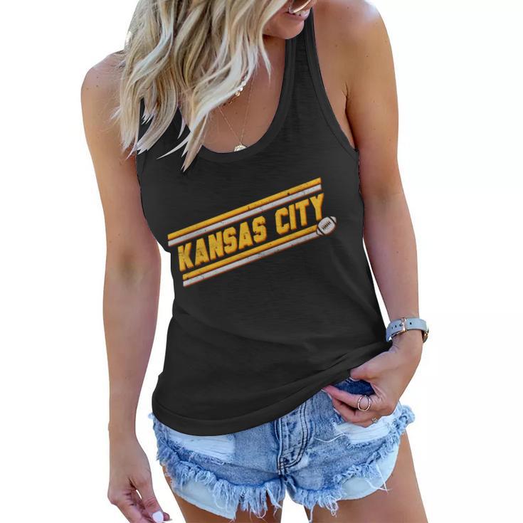 Vintage Kansas City Football V2 Women Flowy Tank