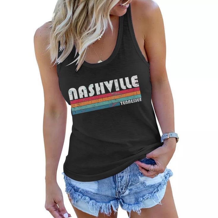 Vintage Nashville Tennessee Women Flowy Tank