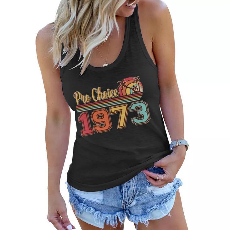 Vintage Retro Tropical Pro Choice  Women Flowy Tank