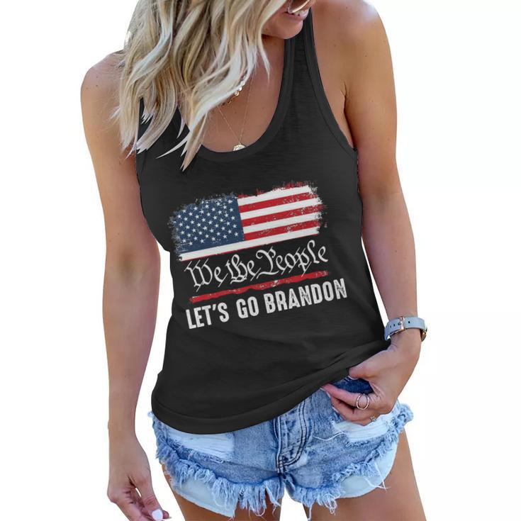 We The People Let’S Go Brandon Conservative Anti Liberal Tshirt Women Flowy Tank