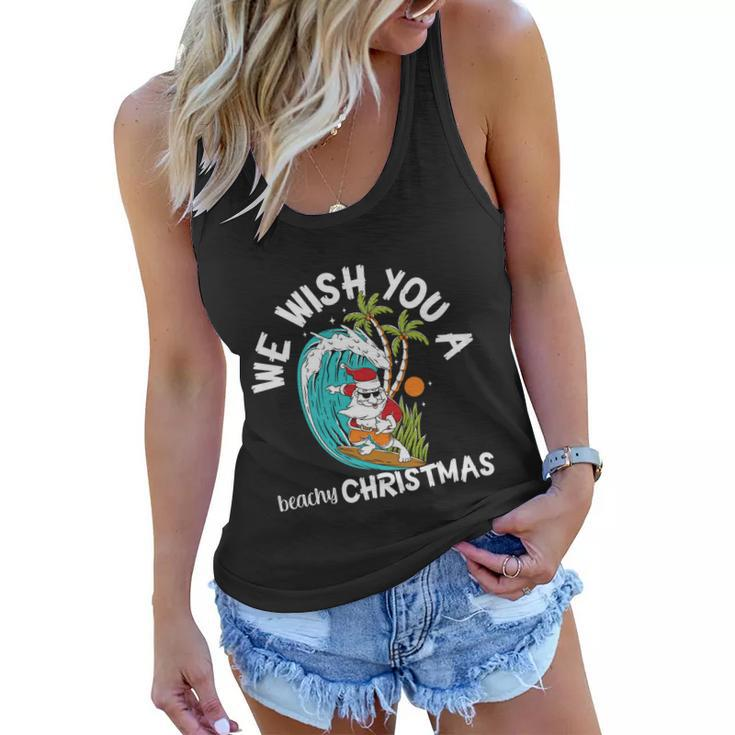 We Wish You A Beachy Christmas In July Women Flowy Tank