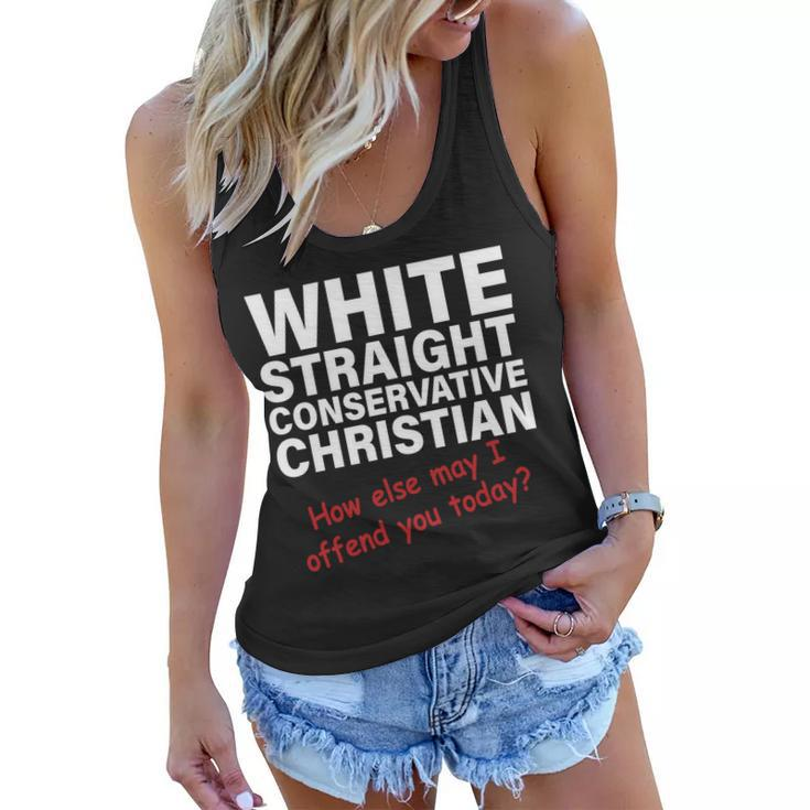 White Straight Conservative Christian Tshirt Women Flowy Tank