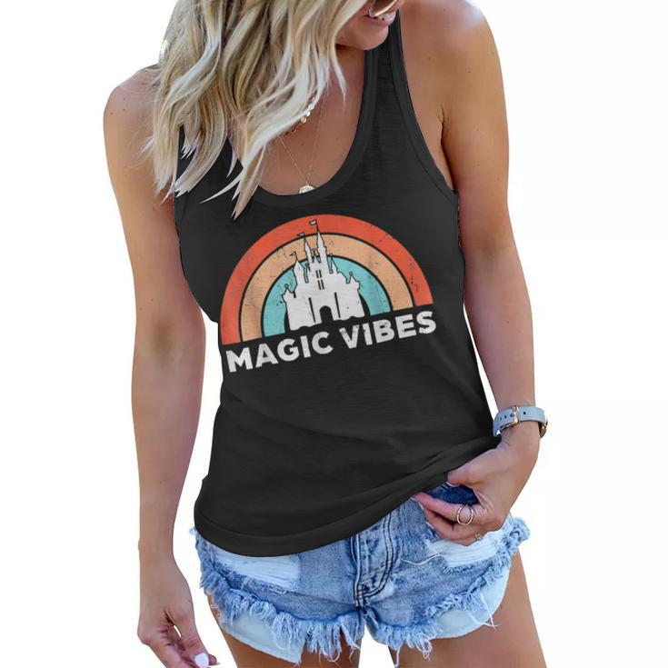 Womens Magic Vibes Cute Matching Vacation Tops  Women Flowy Tank