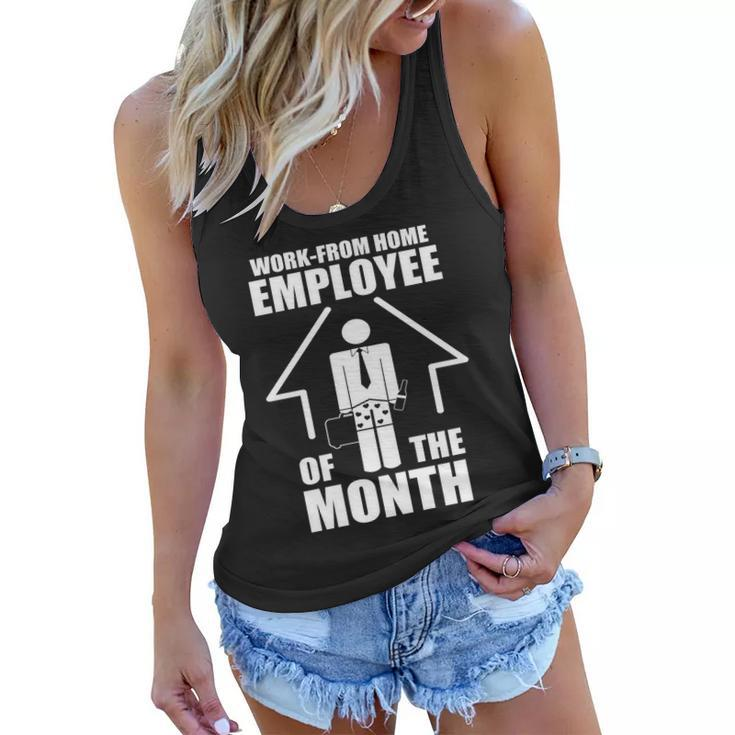 Work From Home Employee Of The Month V2 Women Flowy Tank