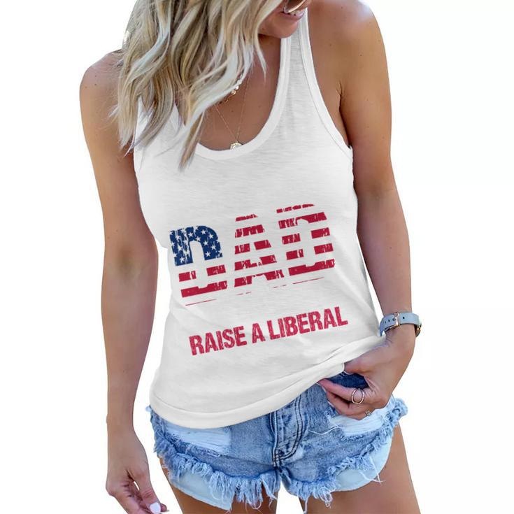 Conservative Dad Trying Not To Raise A Liberal Tshirt Women Flowy Tank