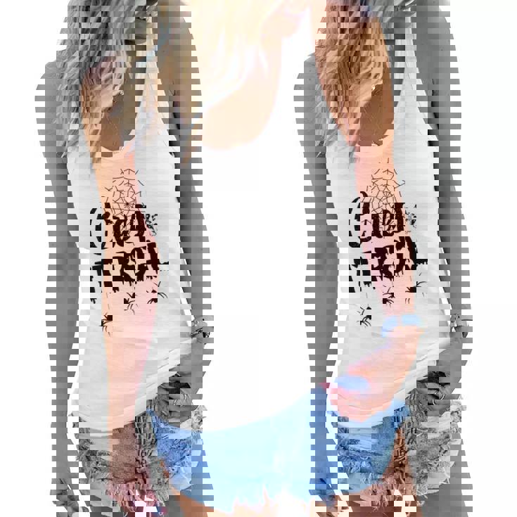 Creep It Real Halloween Quote Saying Women Flowy Tank