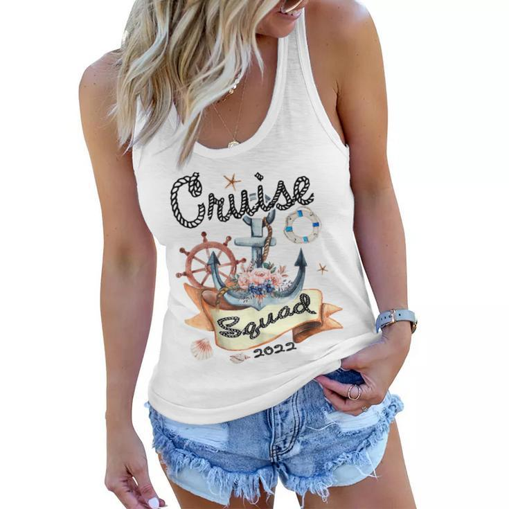 Cruise Squad 2022 Funny Family Matching Cruise Vacation  Women Flowy Tank