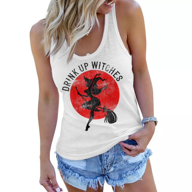 Drink Up Witches  Funny Witch Costume  Halloween  Women Flowy Tank